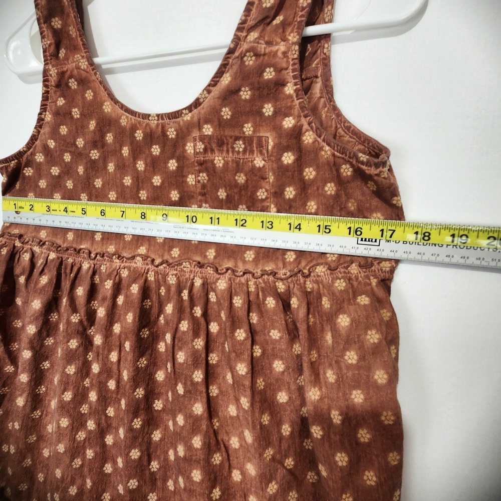 Cleo + Wolf Women's Floral Textured Country Style Midi Dress Brown Size S - Picture 5 of 7